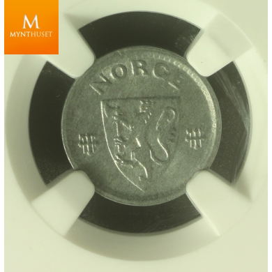 10 øre 1943 Z kvalitet MS64 VAKKER