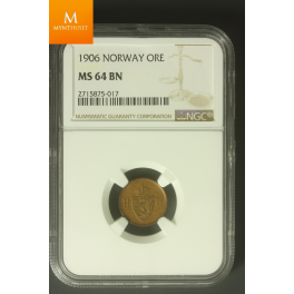 1 øre 1906 kvalitet MS64 BN