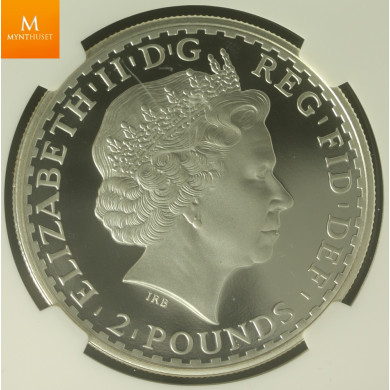 2006 Great Britain Britannia Two Pound Silver Proof 1oz Coin NGC PF69 UCAM