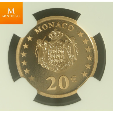 Monaco : 20 Euro 2002 Gradert PF69