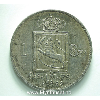 Solgt: 1 speciedaler 1829