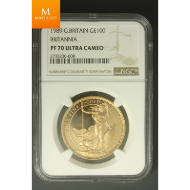 1989 UK Britannia Prof set, 1,85 oz gold