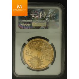 Switzerland: Confederation gold 100 Francs 1925-B NGC MS64 