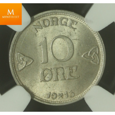 10 øre 1913 kvalitet MS64 