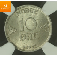 10 øre 1923 kvalitet MS64 