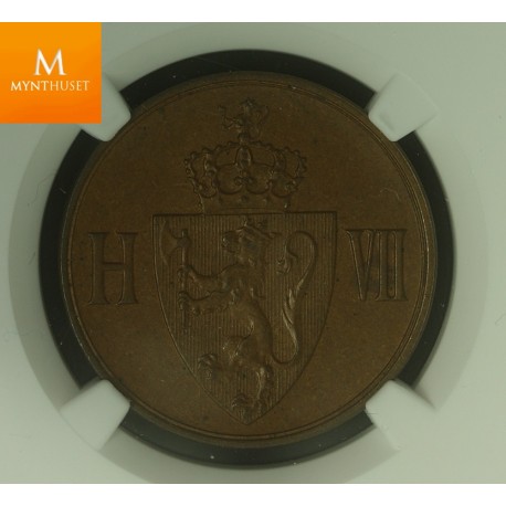 Norway 5 øre 1907 NGC MS64