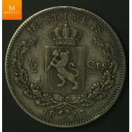 1/2 Speciedaler 1847 kv 1