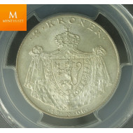 Nydelig! 2 krone 1906 stort skjold kvalitet 0 , MS67 ! Enestående mynt