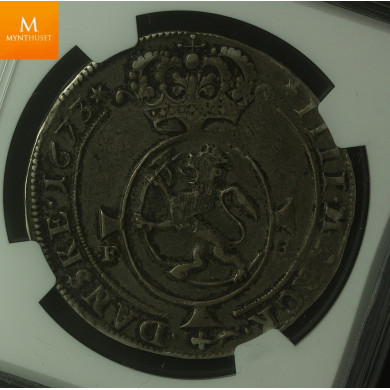 4 mark 1673 NGC gradert AU50