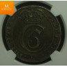 4 mark 1673 NGC gradert AU50