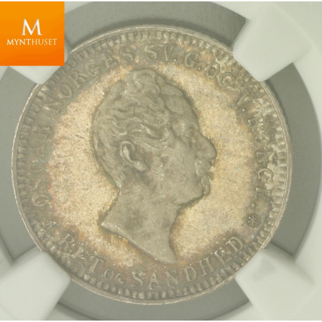 Norway 12 skilling 1850 kvalitet NGC PF64