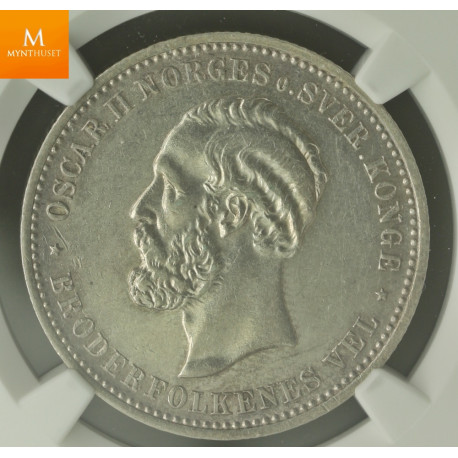 2 kroner 1904 veldig god 01 , NGC AU58