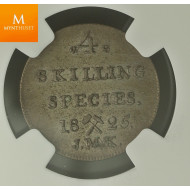4 Skilling 1825 kvalitet 0/01 , NGC MS62