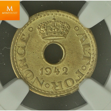Norway: Londonsett 1942 komplett NGC gradert