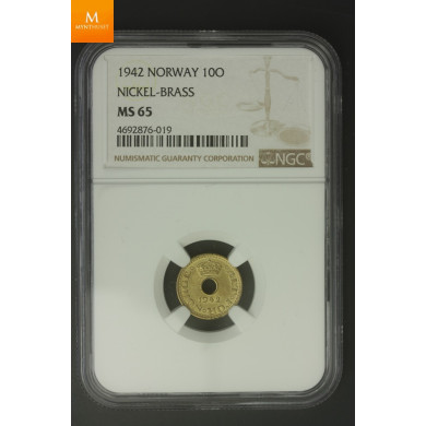 Norway: Londonsett 1942 komplett NGC gradert