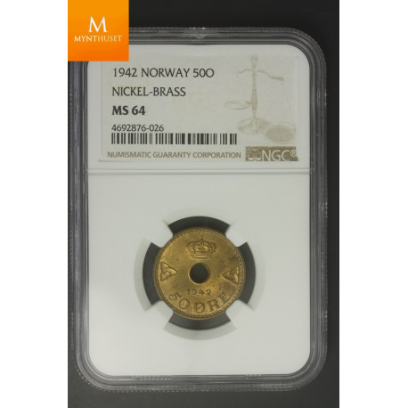 Norway: Londonsett 1942 komplett NGC gradert