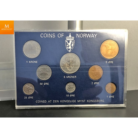 Norway: Hardplast årsett 1968 pent sett