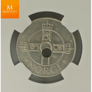 Norway: 1 krone 1997 Mint Error NGC MS62