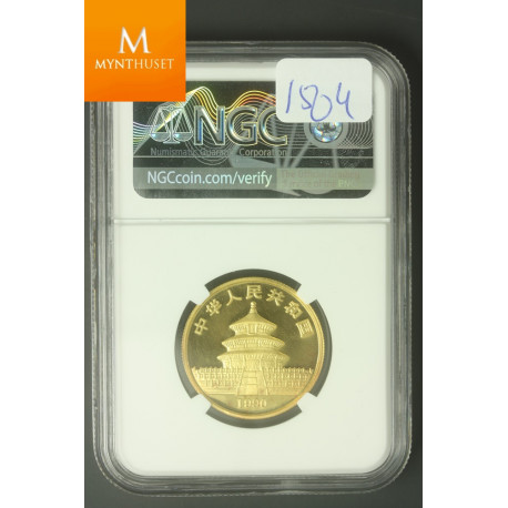 1990 China Gold 1,9 oz  5 coins NGC graaded