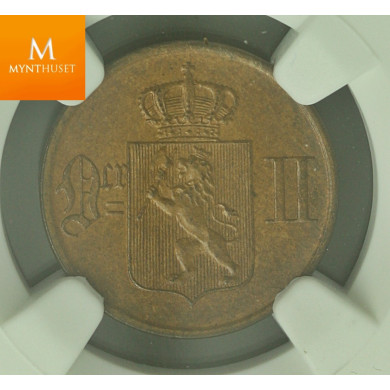 1 øre 1897 kvalitet 0 , NGC MS64 BN 1 øre 1897 kvalitet 0 , NGC MS64 BN
