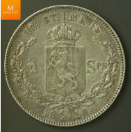 1/2 Speciedaler 1850 kvalitet 1/1+