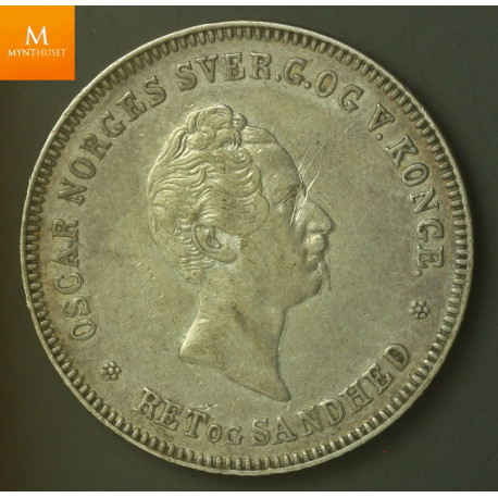 1/2 Speciedaler 1850 kvalitet 1/1+