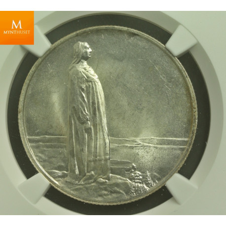 2 kroner Mor Norge kvalitet 0 , NGC MS64