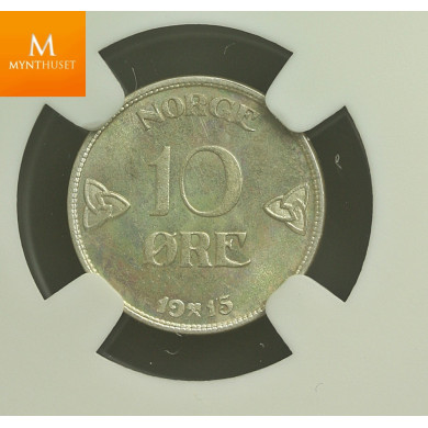10 øre 1915 kvalitet 0 , MS66