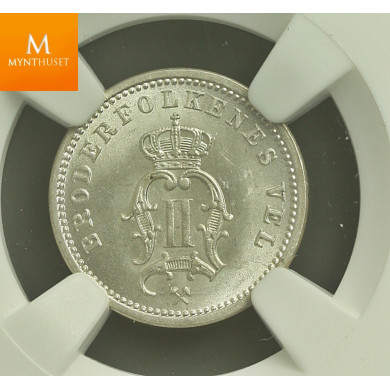 10 øre 1878 kvalitet 0 , NGC MS64+