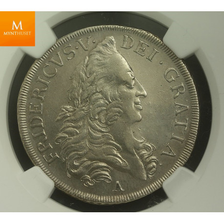 Denmark krone 1747 Kvalitet AU55