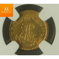 Russia 1/2 Rouble 1777 NGC MS63