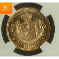 Sweden: 20 Kronor 1887 EB MS65+