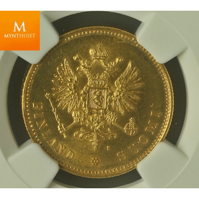 Finland: 20 Markkaa 1880 NGC MS64 Better Year
