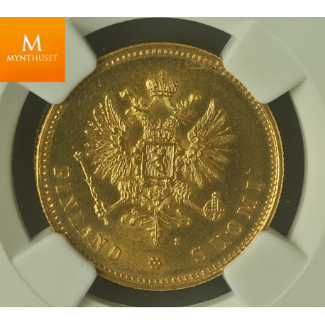 Finland: 20 Markkaa 1880 NGC MS64 Better Year