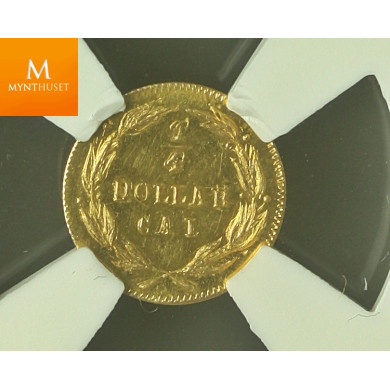 USA: 25 Cents 1873 Liberty Round BG-842 rarity 6 NGC Ms63