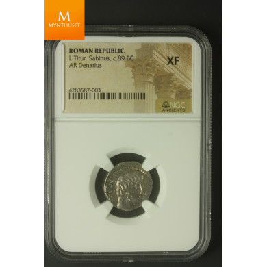 Roman Republic : Sabinius C.89 BC NGC XF