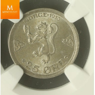 25 øre 1913 kvalitet 0 , NGC MS64