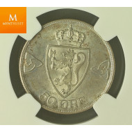 50 øre 1919 kvalitet 0 , NGC MS65