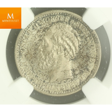 50 øre 1889 kvalitet 0 , NGC MS64