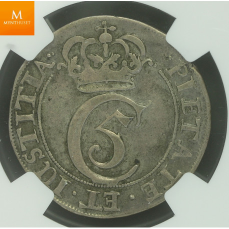 2 mark 1670 NGC VF35, kvalitet 1/1+