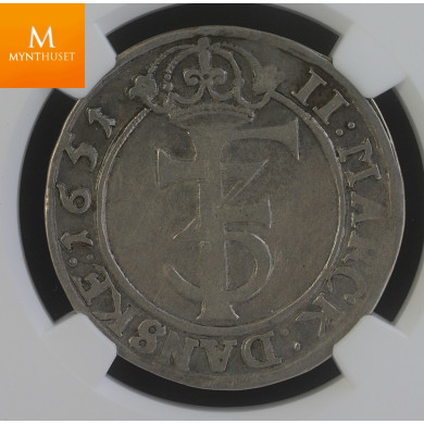 2 Mark 1651 kvalitet VF35, kvalitet 1