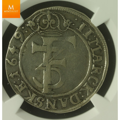 2 mark 1649 NGC VF25, kvalitet 1