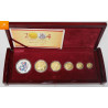 China GOLD Set: 2004 Panda & Lunar Premium 5-coin Set. Includes the 1oz, 1/2oz, 1/4oz, 1/10oz & 1/20oz.