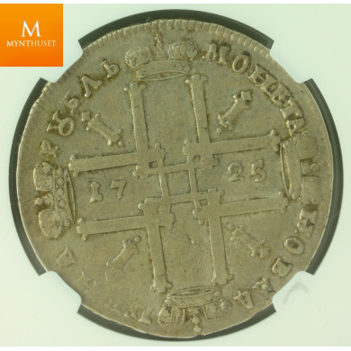 Russia Rouble 1725 Peter I NGC VF20 , kvalitet 1