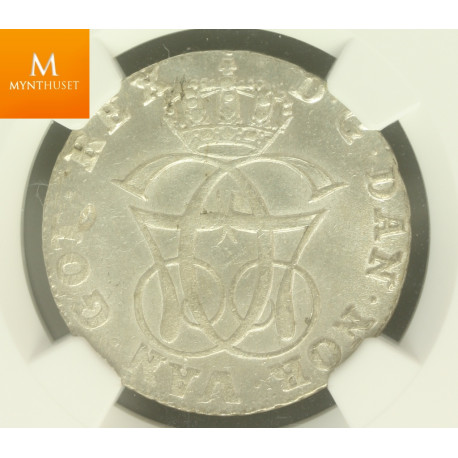 24 skilling 1774 kvalitet 0/01, NGC MS63