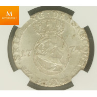 24 skilling 1774 kvalitet 0/01, NGC MS63