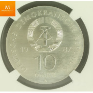 Germany 10 Mark 1987 A Berlin Theater NGC MS68