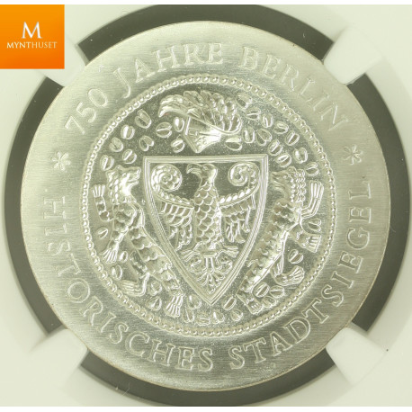 Germany 20 Mark 1987 A Berlin City Seal NGC MS66