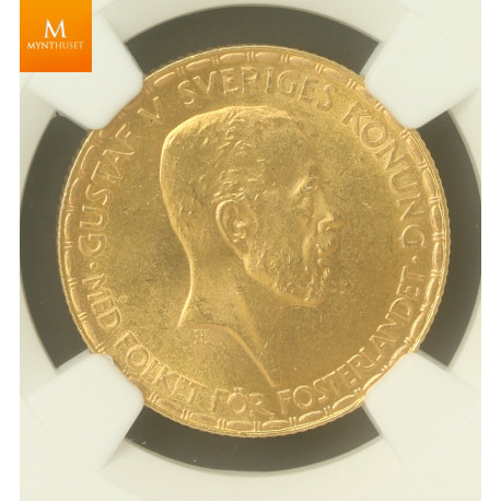 Sweden 20 kronor 1925 NGC MS63, Kvalitet 0/01