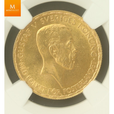 Sweden 20 kronor 1925 NGC MS63, Kvalitet 0/01